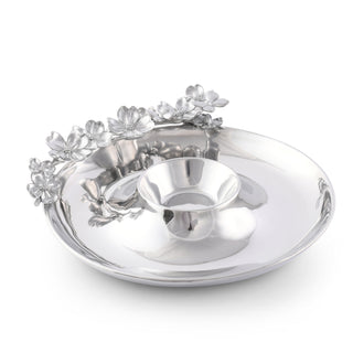 Butterfly and Dogwood Chip & Dip Serving Platter