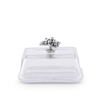 Grape Glass Butter Dish | Elegant Tabletop Accent