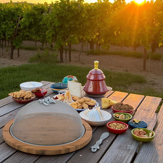 Grape Picnic Cheese Board & Spreader Set