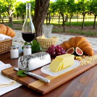 Grape Butter Dish Vineyard Table Accent