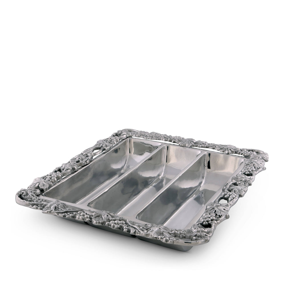 Grape Flatware Caddy Vineyard Table Accent