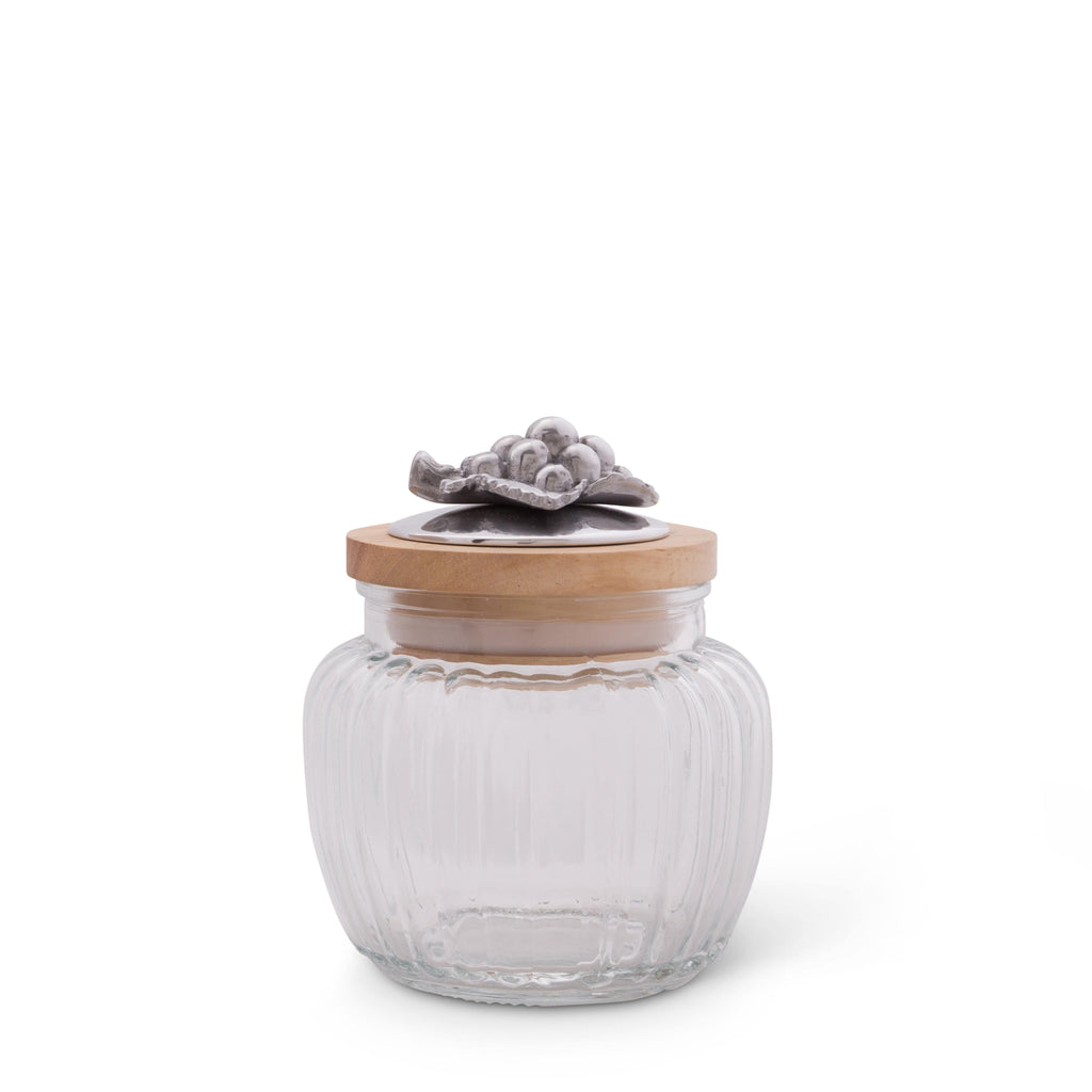 Grape Knob Glass Canisters Decorative Accent