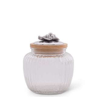 Grape Knob Glass Canisters Decorative Accent