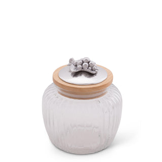 Grape Knob Glass Canisters Decorative Accent