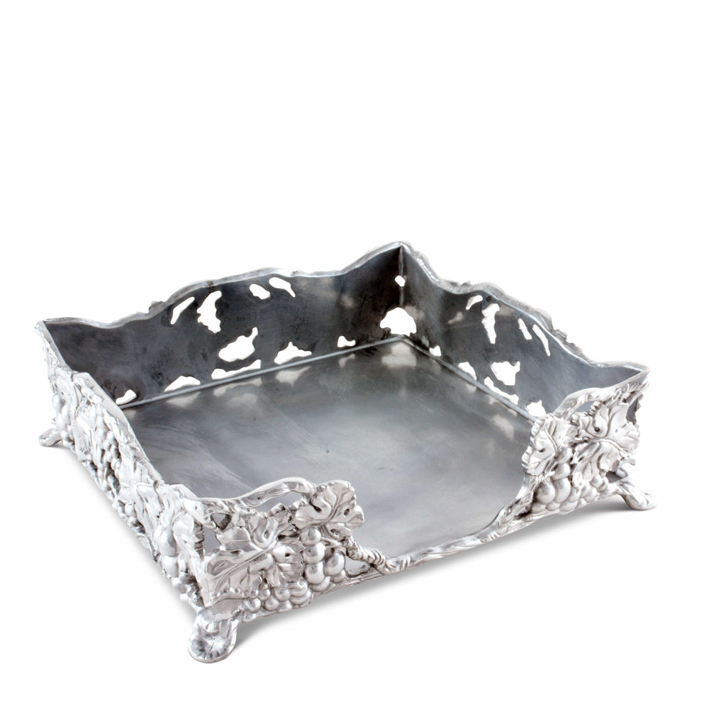 Grape Luncheon Napkin Box Vineyard Table Accent