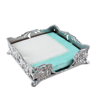 Grape Luncheon Napkin Box Vineyard Table Accent