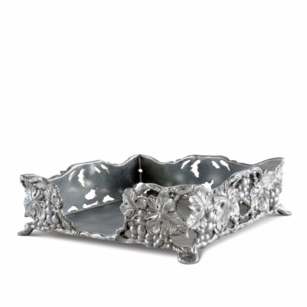 Grape Luncheon Napkin Box Vineyard Table Accent