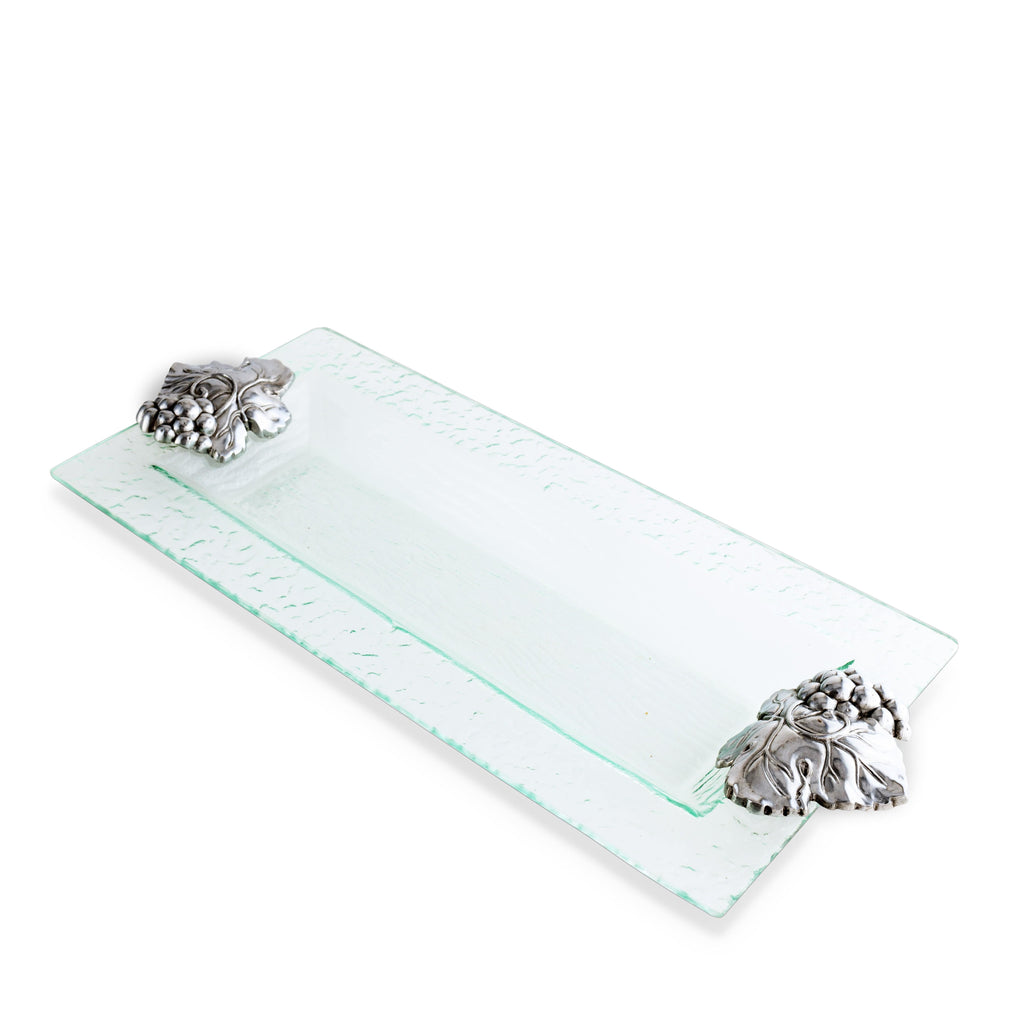 Sculpted Grape Oblong Tray | Classic Entertaining Accent