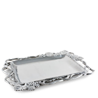 Grape Open Vine Rectangle Tray | Elegant Table Décor Accent