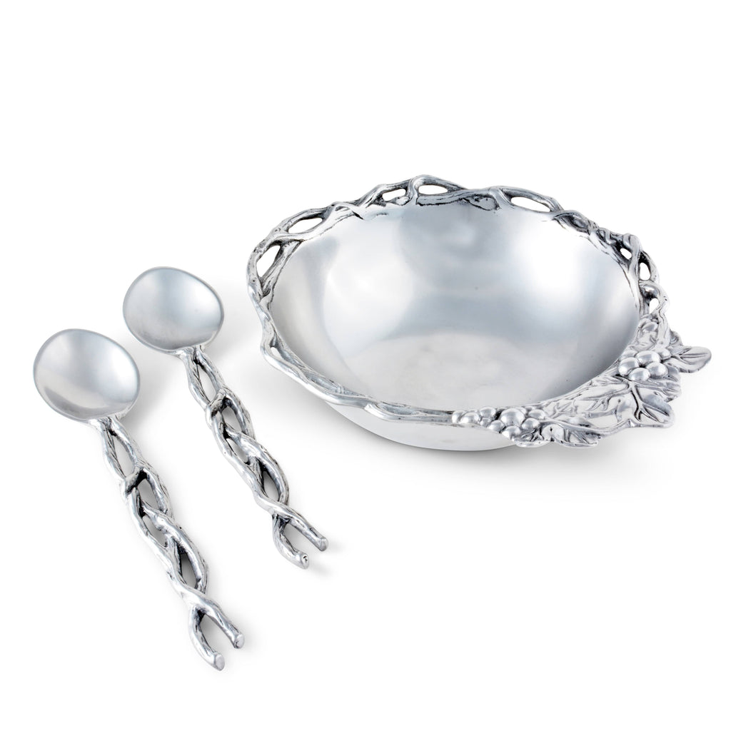 Open Vine Grape Salad Set 3-Pc | Refined Dining Essential