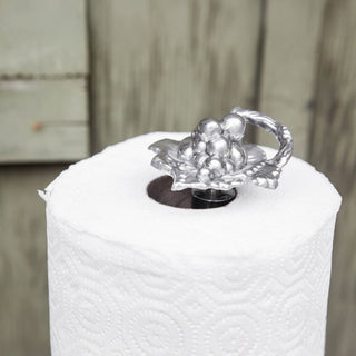 Sculpted Grape Paper Towel Holder | Refined Kitchen Elegance