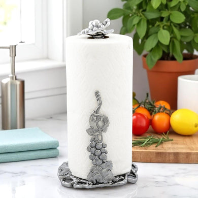 Sculpted Grape Paper Towel Holder | Refined Kitchen Elegance