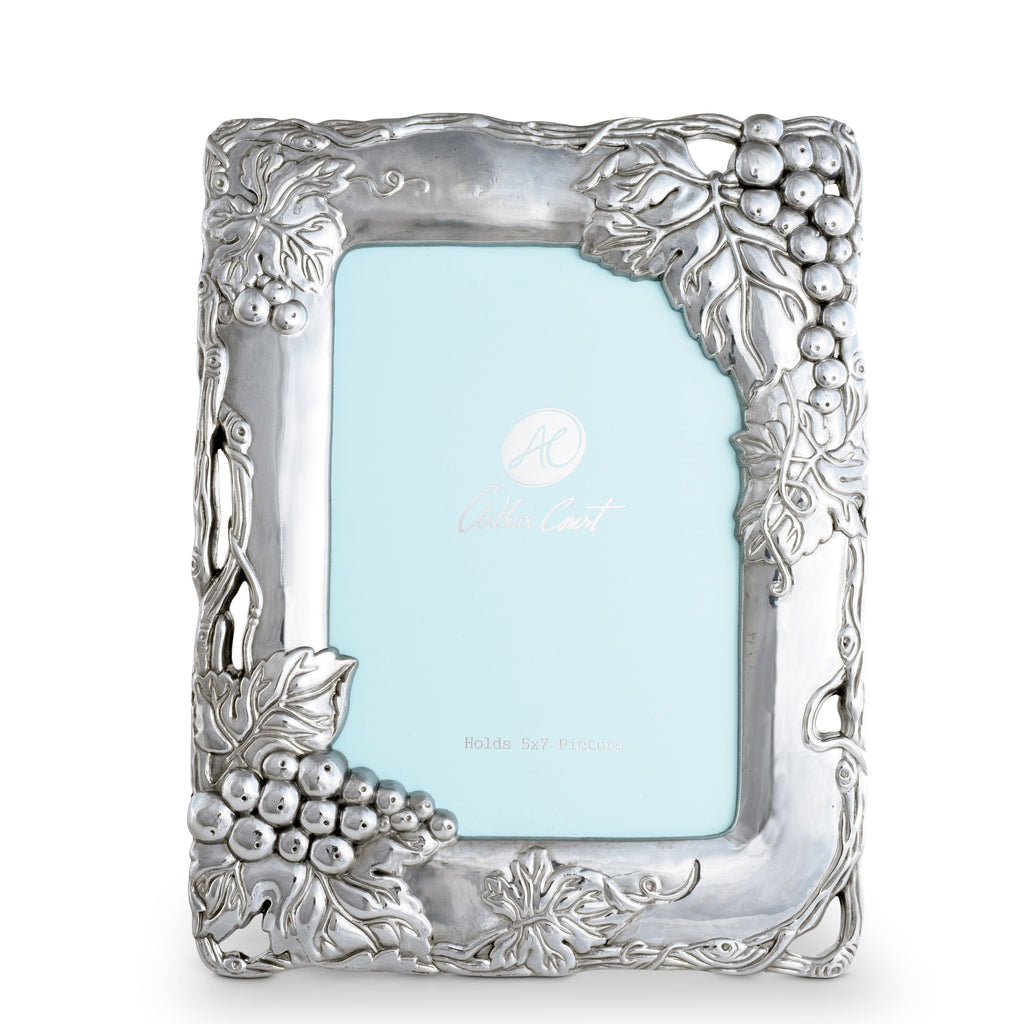 Sculpted Grape Photo Frame 5×7 | Refined Decorative Accent