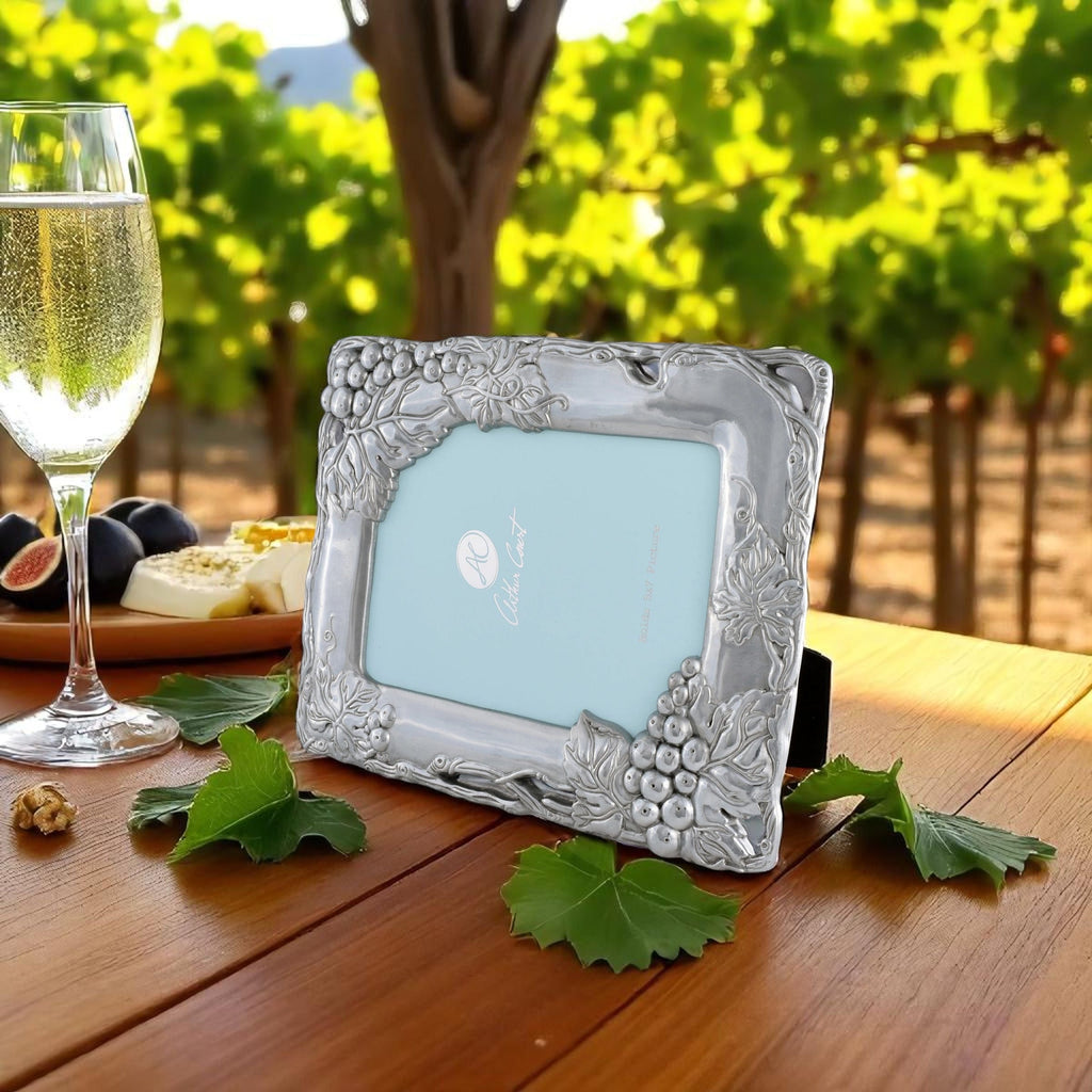 Sculpted Grape Photo Frame 5×7 | Refined Decorative Accent