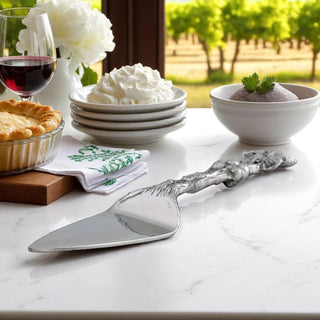 Sculpted Grape Pie Server | Elegant Dessert Presentation