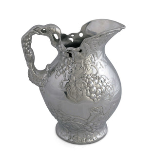 Sculpted Grape Pitcher | Refined Tabletop Elegance