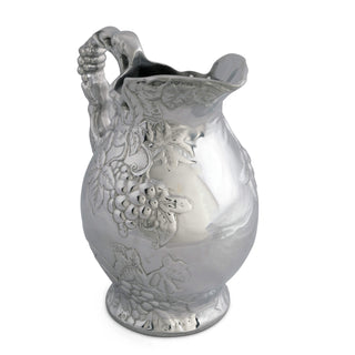 Sculpted Grape Pitcher | Refined Tabletop Elegance