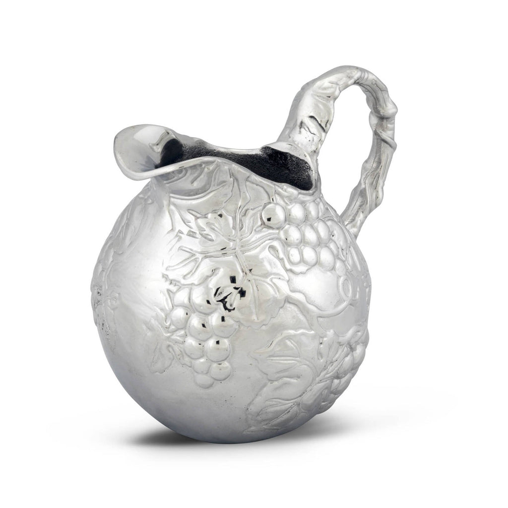 Sculpted Grape Pitcher – Small | Graceful Tabletop Detail