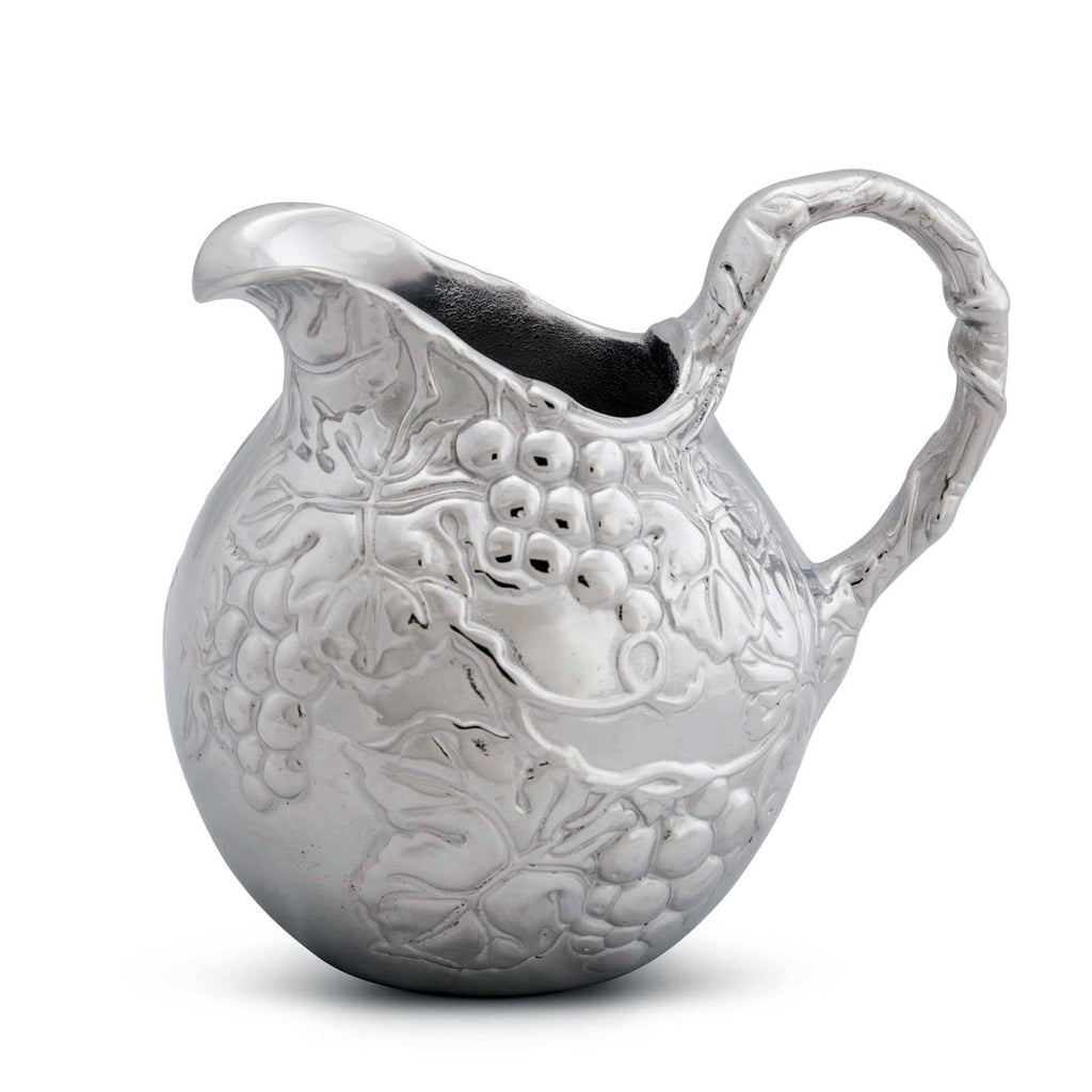 Sculpted Grape Pitcher – Small | Graceful Tabletop Detail