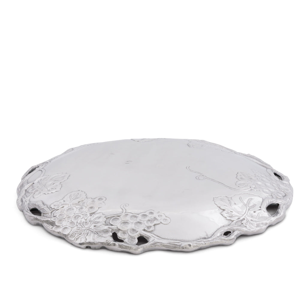 Grape Round Tray 15″ | Elegant Entertaining Serveware