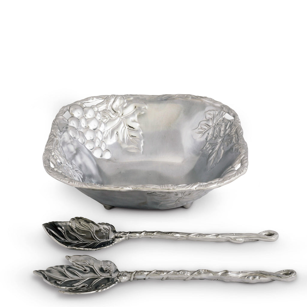 Grape Salad Bowl Set 3-Pc | Elegant Entertaining Serveware