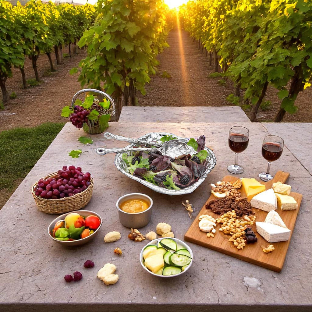 Grape Salad Bowl Set 3-Pc | Elegant Entertaining Serveware