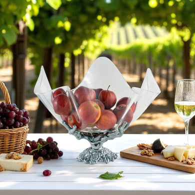 Grapevine Stand Acrylic Bowl 14″ | Elegant Entertaining Serveware