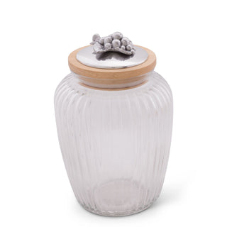 Grape Knob Glass Canisters Decorative Accent