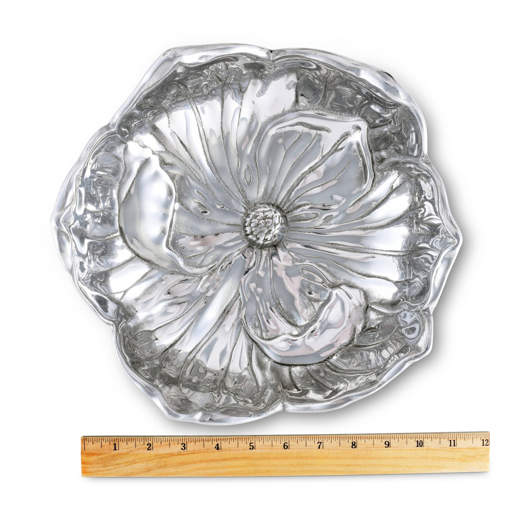 Magnolia 10 Inch Bowl Floral Table Accent