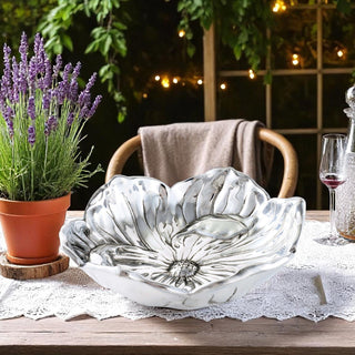 Magnolia 10 Inch Bowl Floral Table Accent