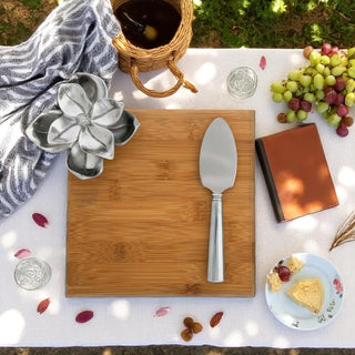 Magnolia Bamboo Cheese Board & Spreader Set
