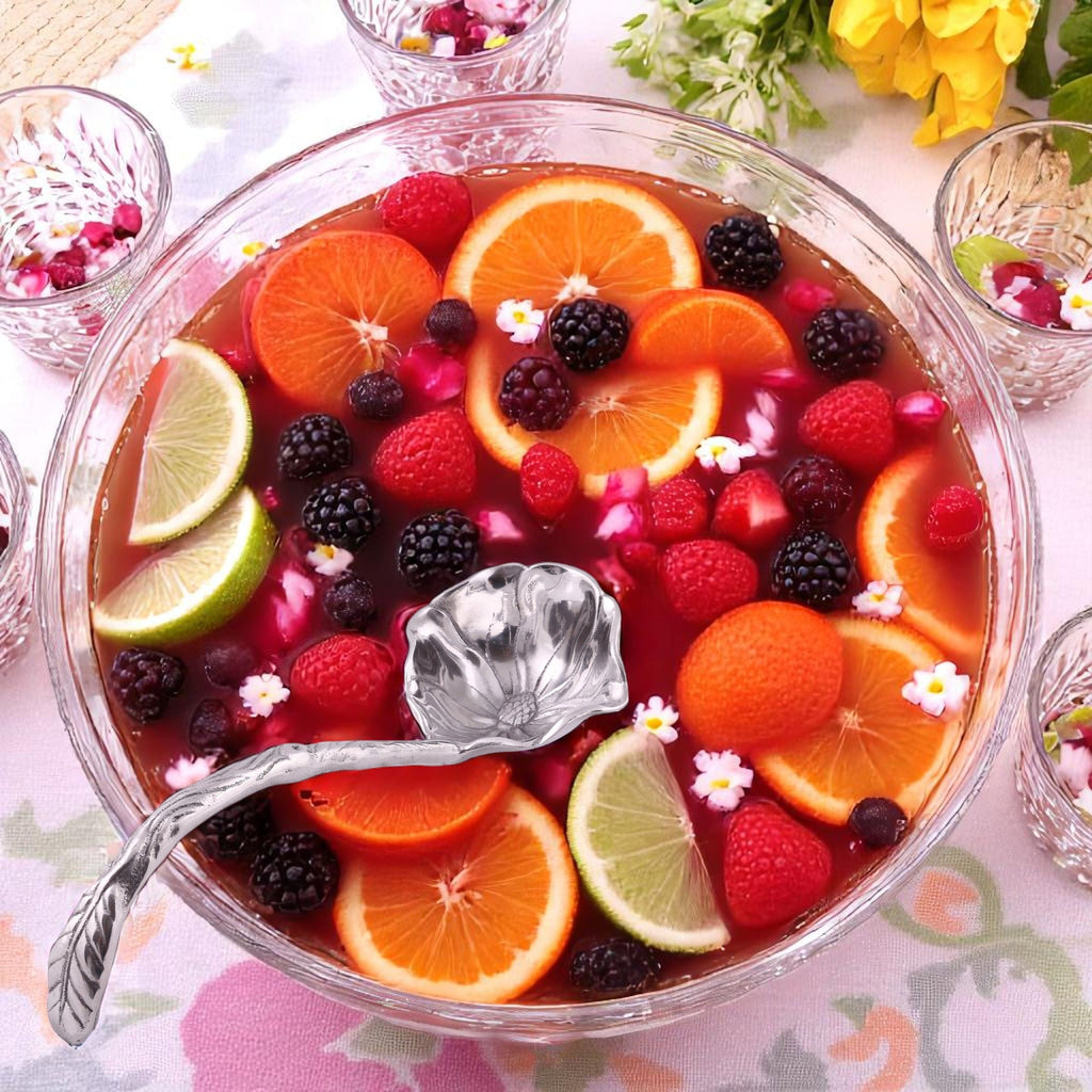 Magnolia Ladle Floral Serving Accent