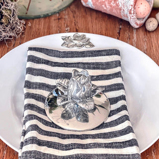 Magnolia Lunch Plates Set of 4 Floral Table Accent