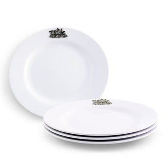 Magnolia Lunch Plates Set of 4 Floral Table Accent