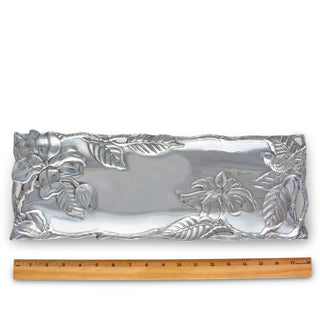 Magnolia Oblong Serving Tray Floral Accent