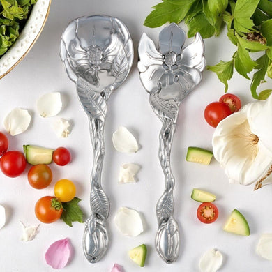 Magnolia Salad Serving Set Floral Table Accent