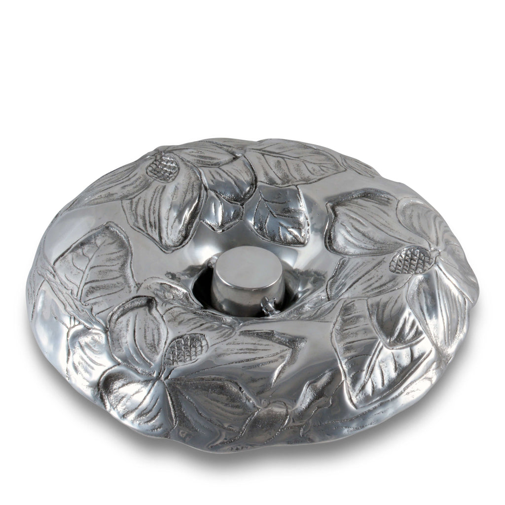 Magnolia Tidbit Tray Floral Table Accent