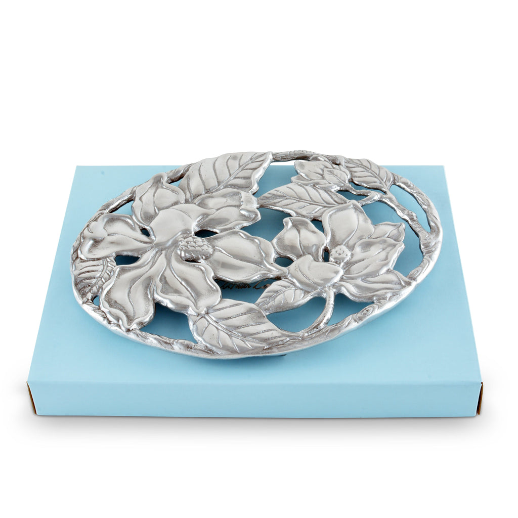 Magnolia Trivet Decorative Table Accent