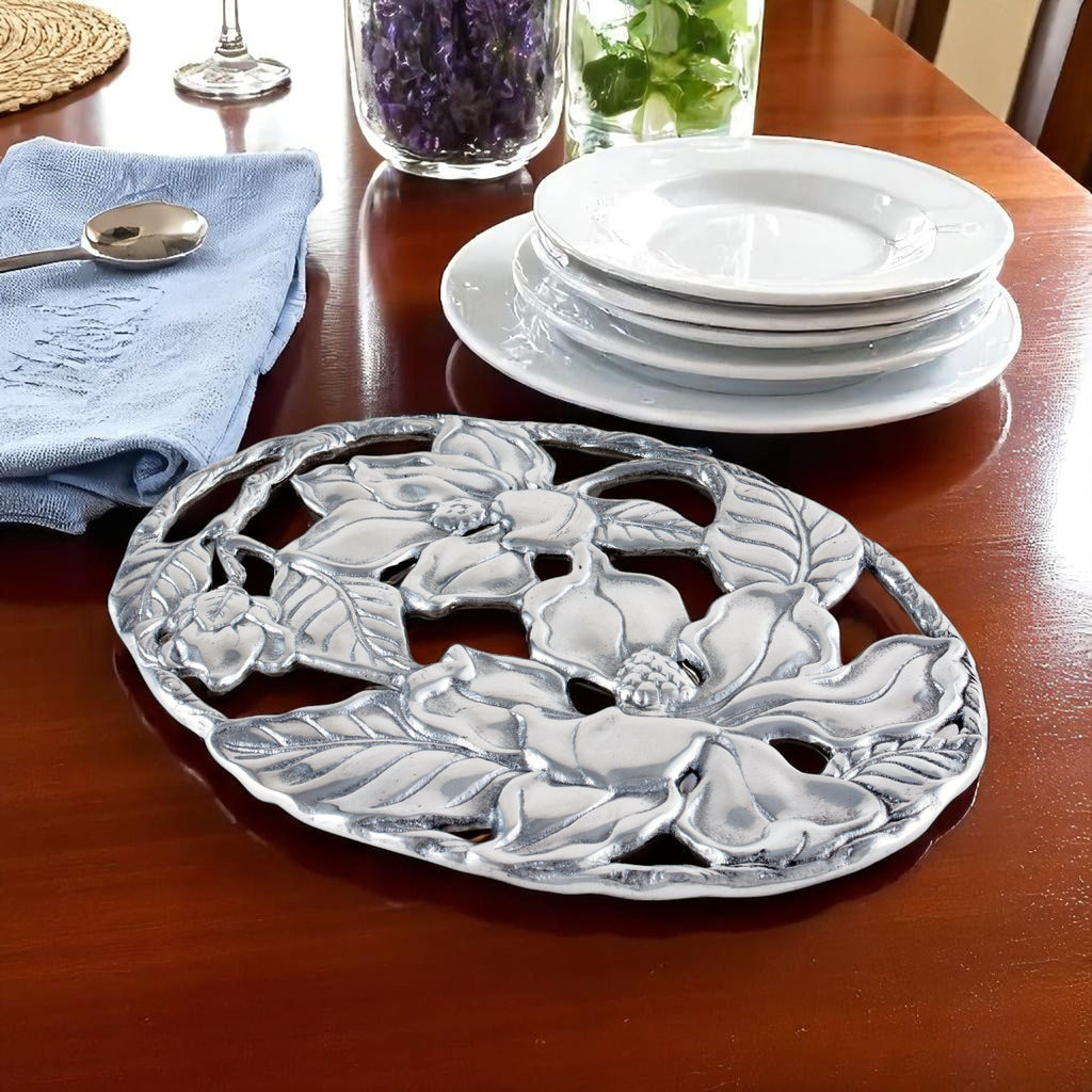 Magnolia Trivet Decorative Table Accent