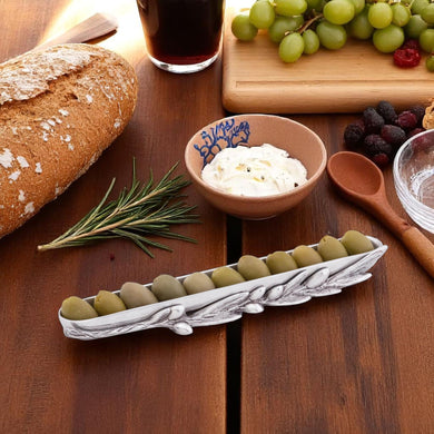 Olive Canoe Server | Elegant Appetizer Dish