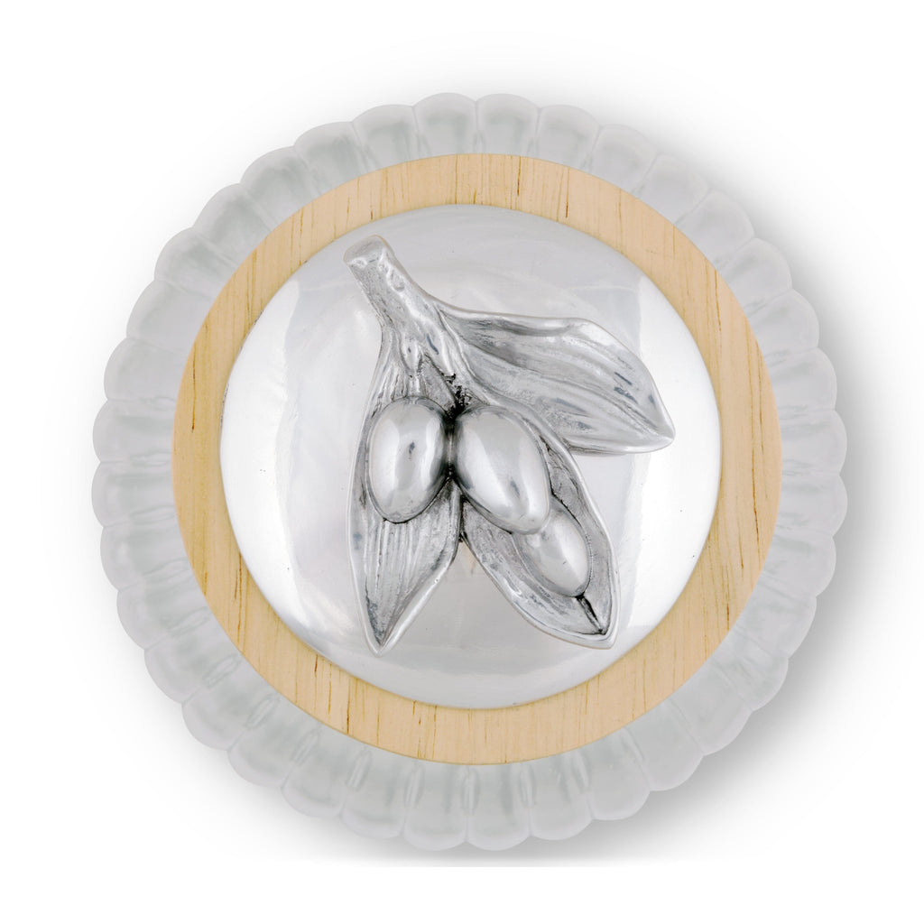 Olive Knob Glass Canisters | Sculptural Kitchen Storage