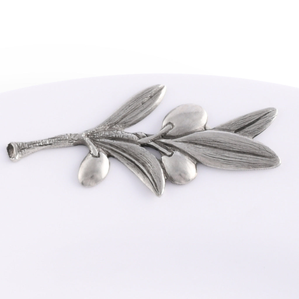 Olive Melamine Lunch Plates | Set of 4, Outdoor Chic