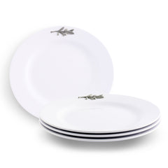 Olive Melamine Lunch Plates | Set of 4, Outdoor Chic