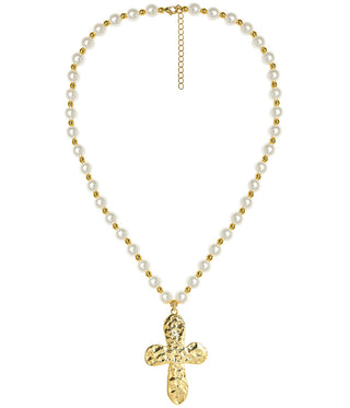 Ashton Cross Necklace - 18k Gold Plated