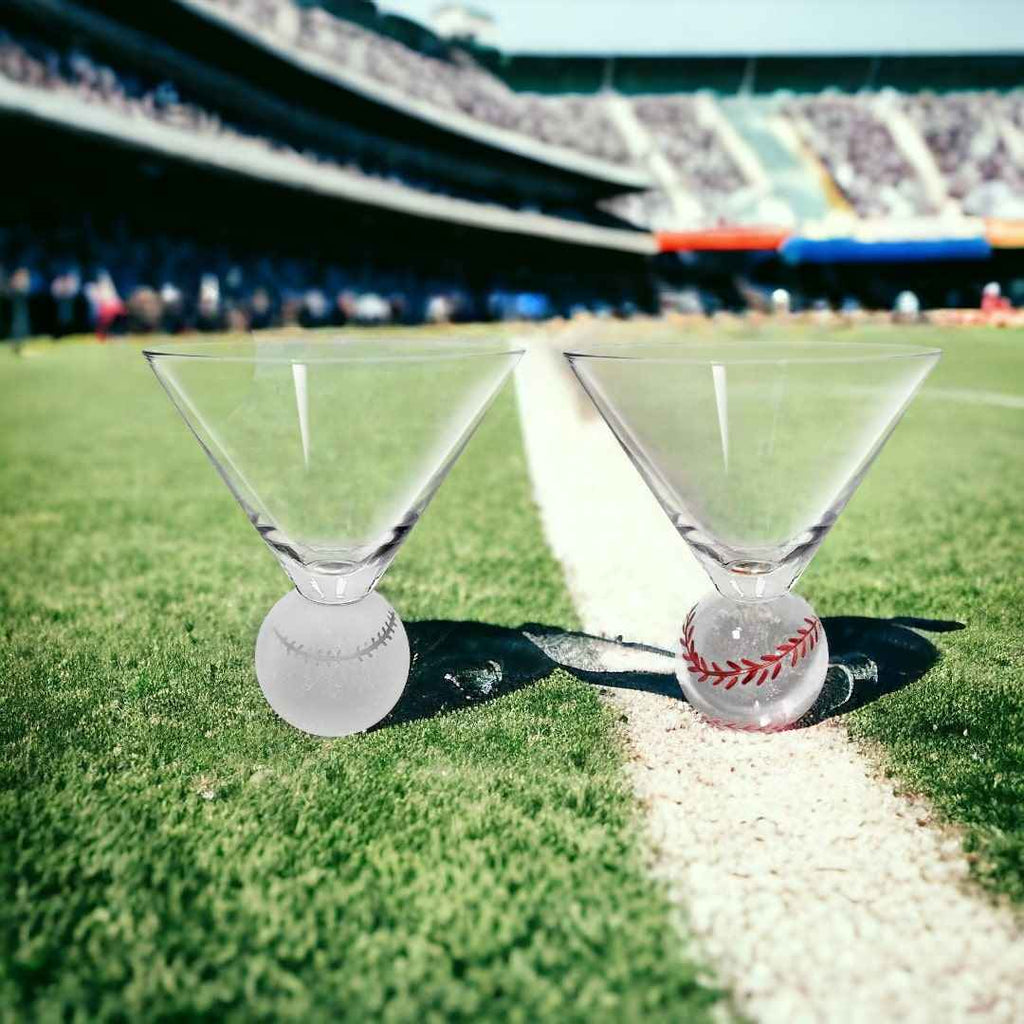 Baseball Martini Glasses – Set of 2