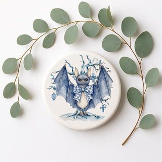Blue & White Chinoiserie Halloween Coasters – Set of 8 Designs