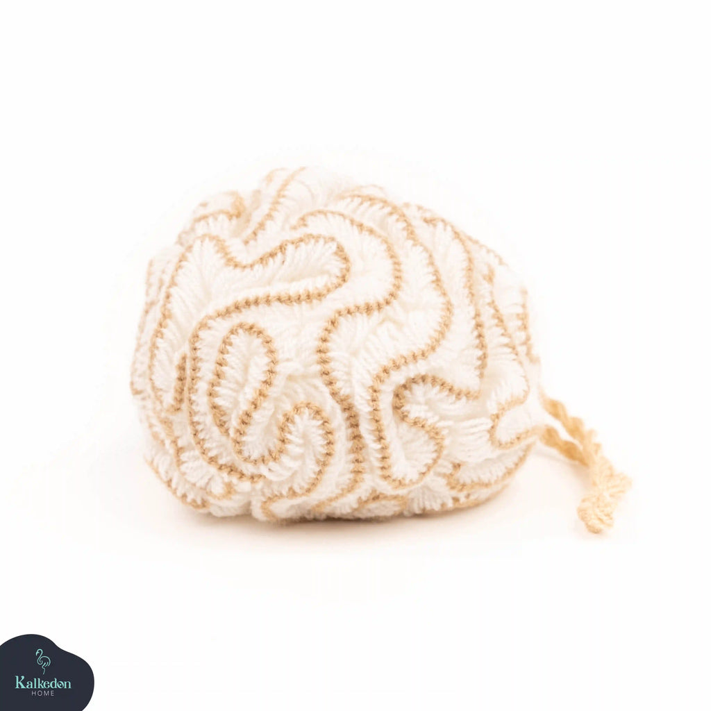 Organic Cotton Shower Pouf | Eco-Friendly Bath Loofah