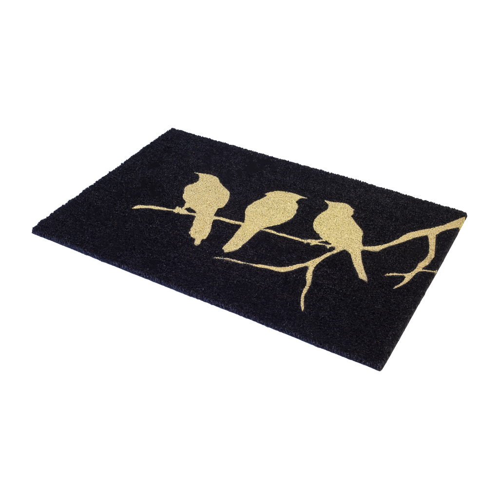 Birds on a Branch Natural Coir Doormat