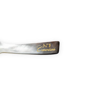 Black Mother of Pearl Caviar Spoon – Small