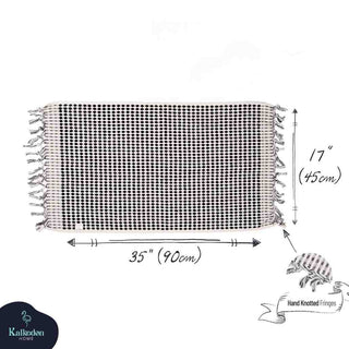 Pom Pom Hand Towel | Organic Turkish Cotton Plush Jacquard Towel